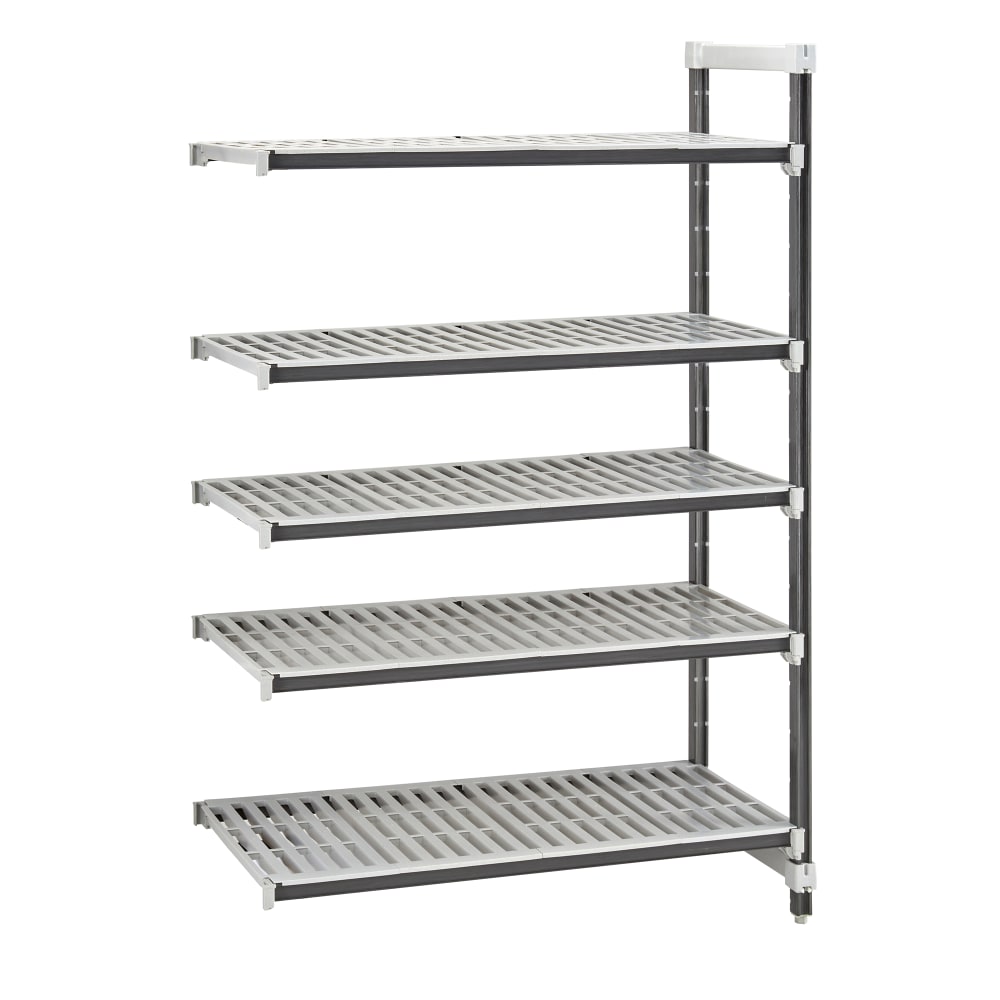 144-EXA184864V5480 48" NSF 5-Tier Heavy-Duty Plastic Shelving Unit - Camshelving® Elements X...