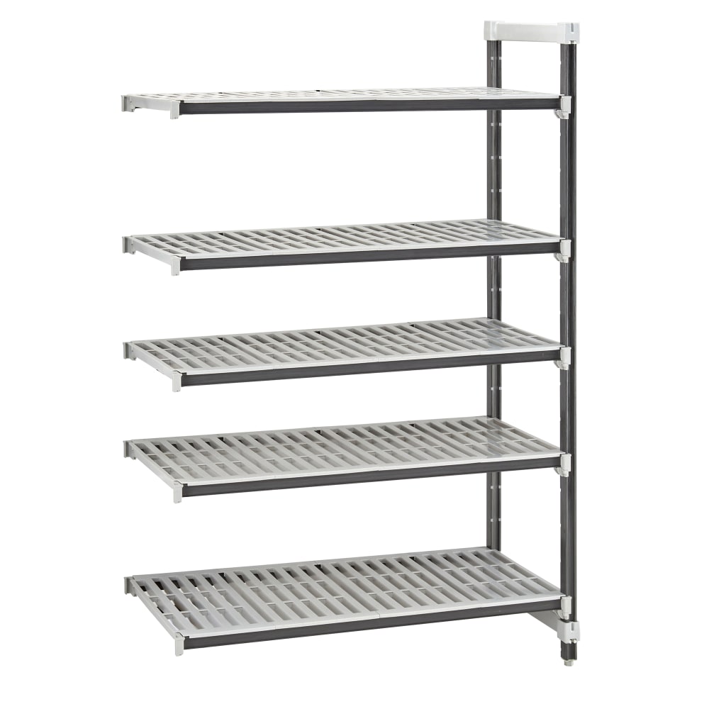 144-EXA185484V5480 54" NSF 5-Tier Heavy-Duty Plastic Shelving Unit - Camshelving® Elements X...