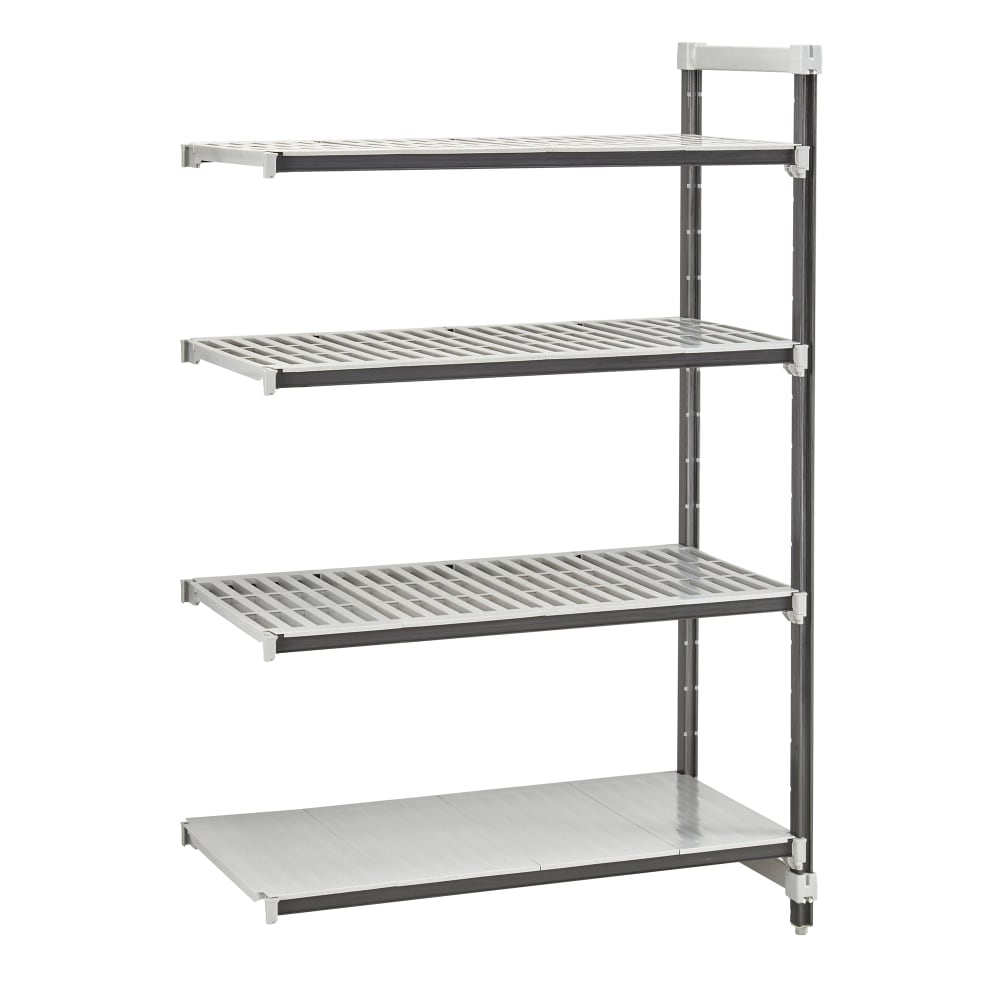 144-EXA187264VS4480 72" NSF 4-Tier Heavy-Duty Plastic Shelving Unit - Camshelving® Elements...