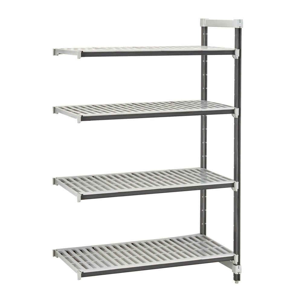 144-EXA212472V4480 24" NSF 4-Tier Heavy-Duty Plastic Shelving Unit - Camshelving® Elements X...
