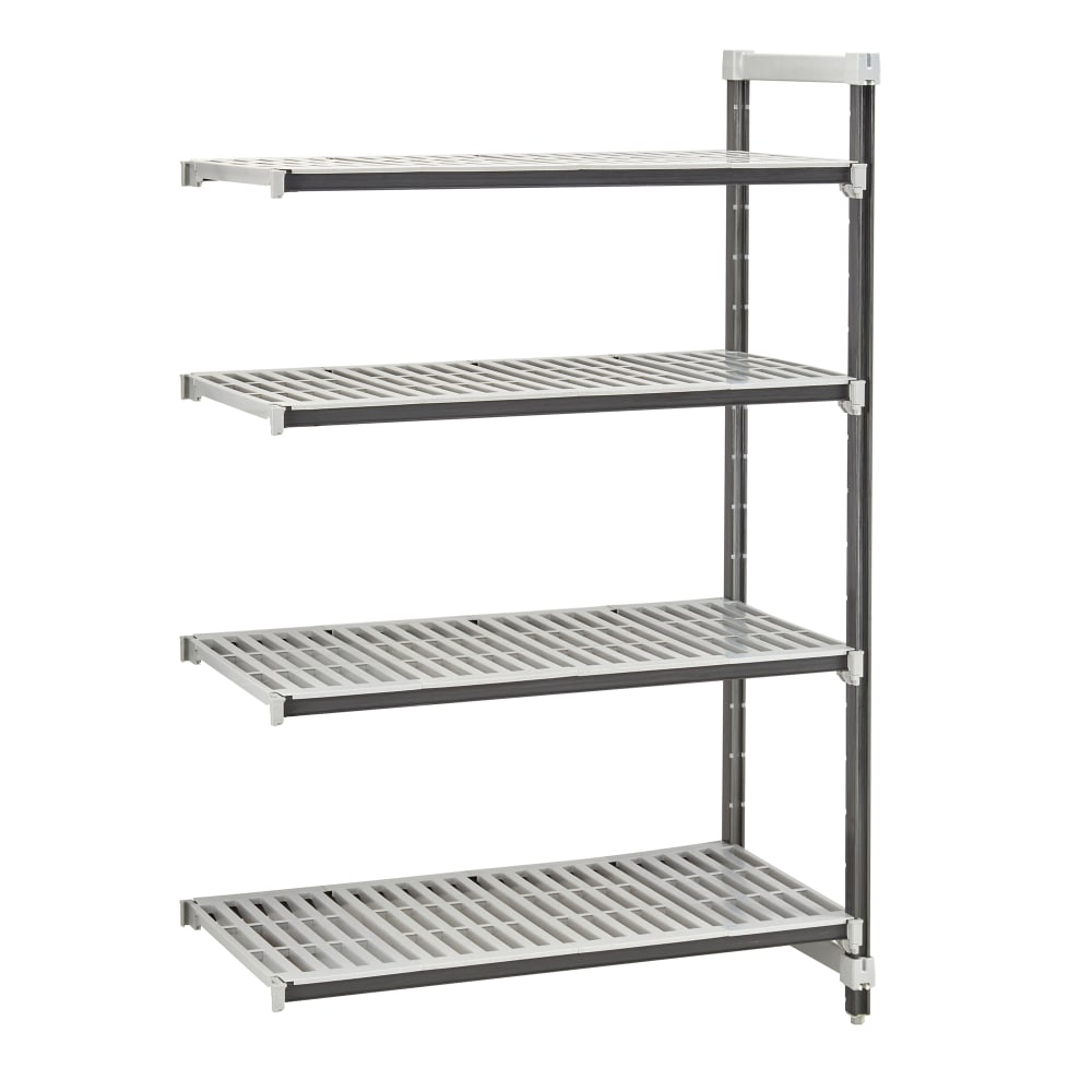144-EXA212484V4480 24" NSF 4-Tier Heavy-Duty Plastic Shelving Unit - Camshelving® Elements X...