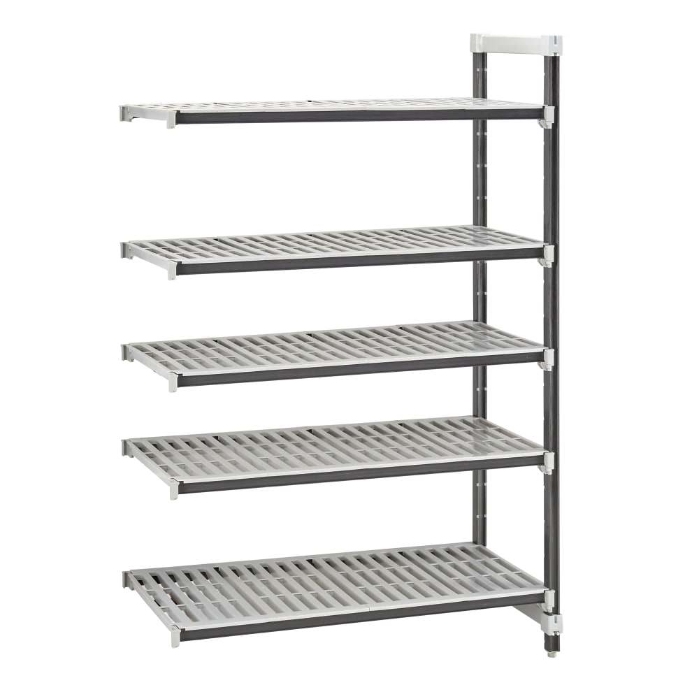 144-EXA213664V5480 36" NSF 5-Tier Heavy-Duty Plastic Shelving Unit - Camshelving® Elements X...