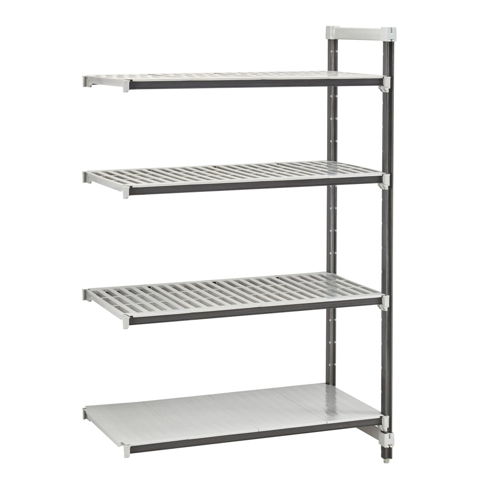 144-EXA215464VS4480 54" NSF 4-Tier Heavy-Duty Plastic Shelving Unit - Camshelving® Elements...