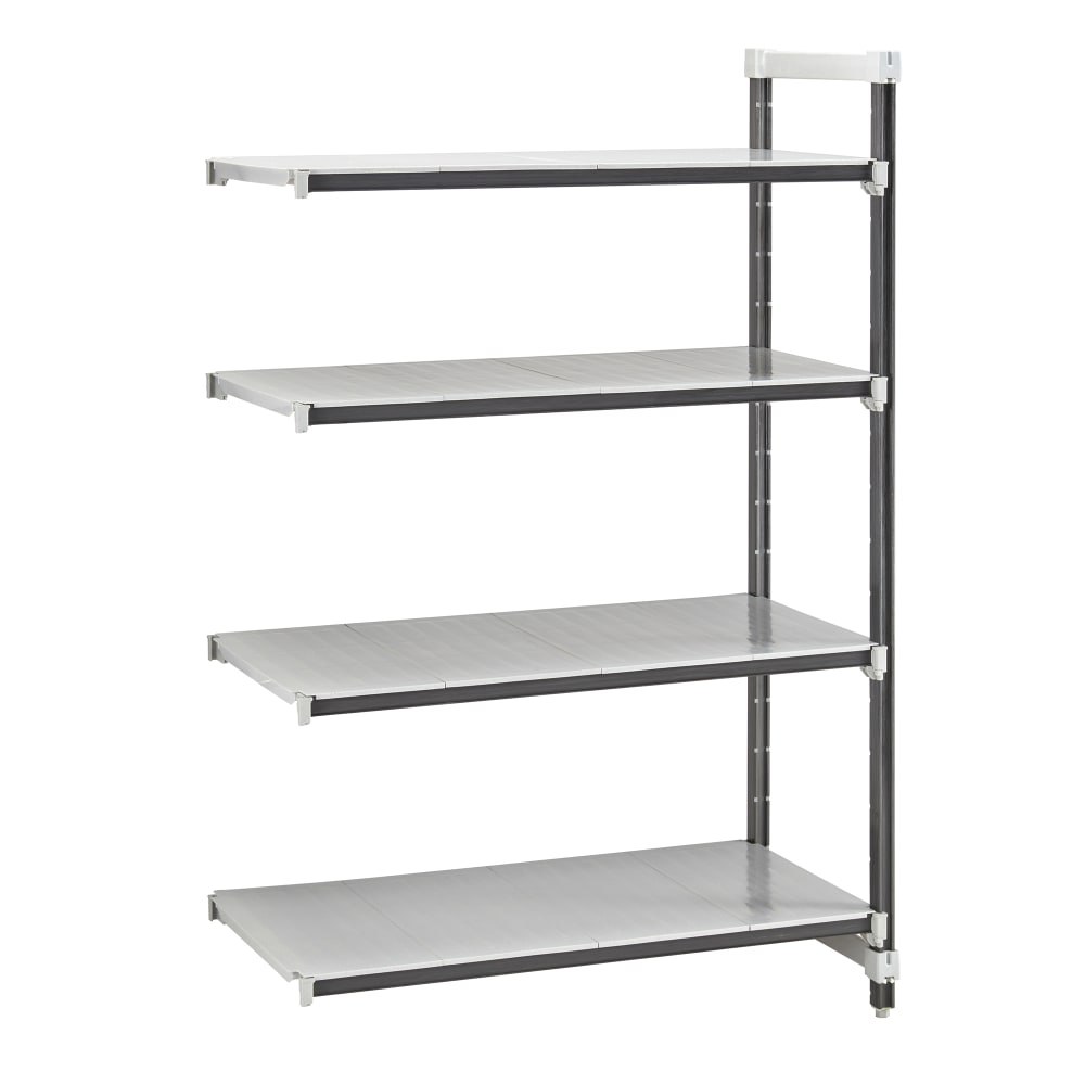 144-EXA215484S4480 54" NSF 4-Tier Heavy-Duty Plastic Shelving Unit - Camshelving® Elements X...