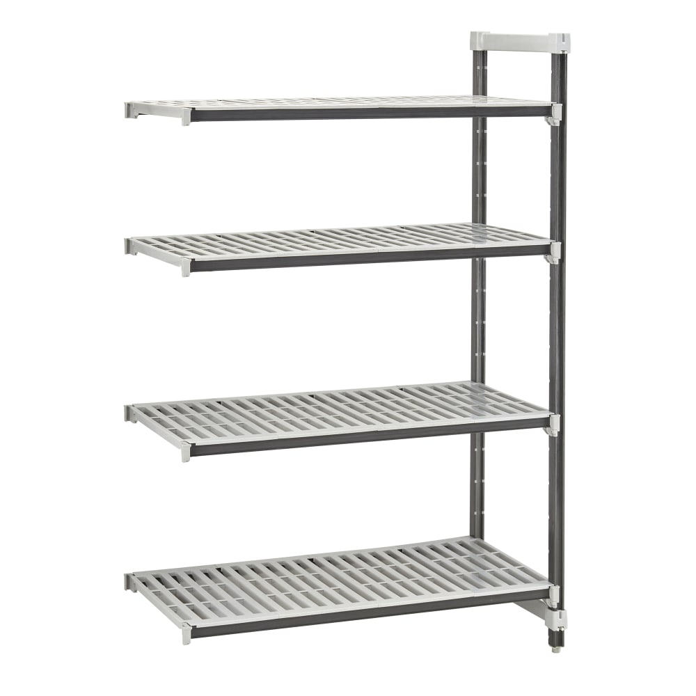 144-EXA215484V4480 54" NSF 4-Tier Heavy-Duty Plastic Shelving Unit - Camshelving® Elements X...