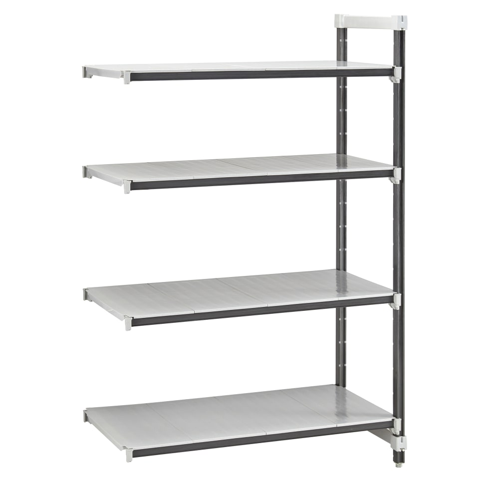 144-EXA216072S4480 60" NSF 4-Tier Heavy-Duty Plastic Shelving Unit - Camshelving® Elements X...