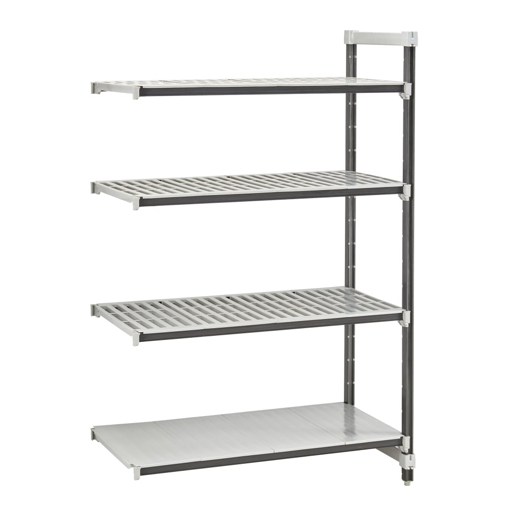 144-EXA182472VS4480 Camshelving Elements XTRA Add-On Vented/Solid Shelving Unit - 4 Shelves, 24&q...