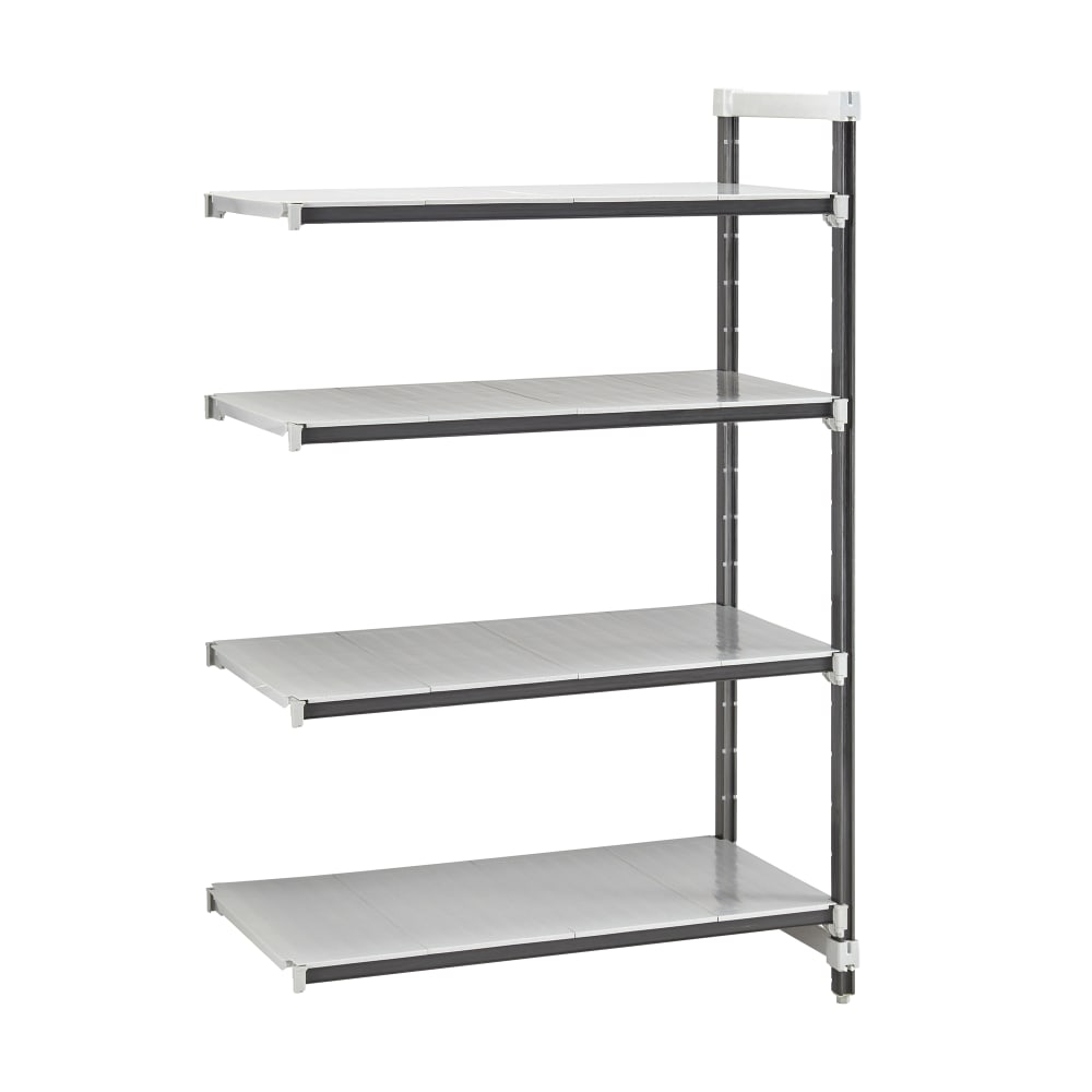 144-EXA183672S4480 36" NSF 4-Tier Heavy-Duty Plastic Shelving Unit - Camshelving® Elements X...
