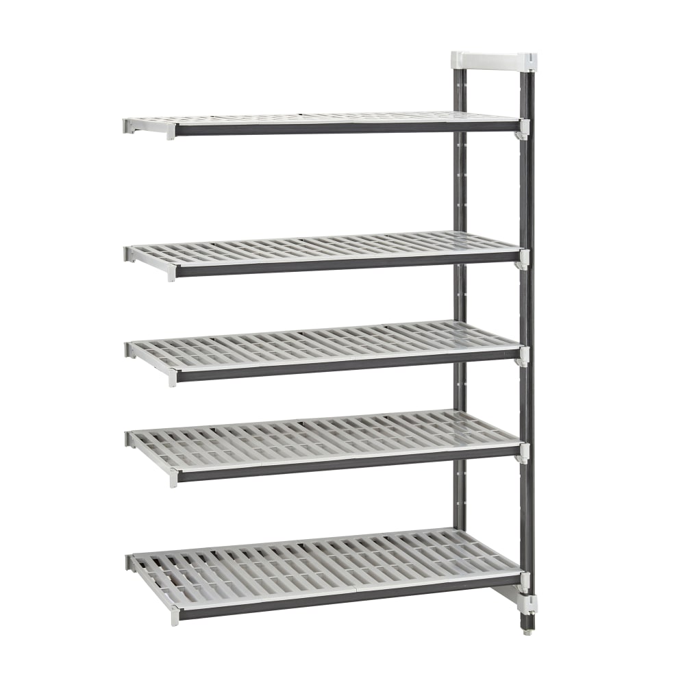 144-EXA183684V5480 36" NSF 5-Tier Heavy-Duty Plastic Shelving Unit - Camshelving® Elements X...