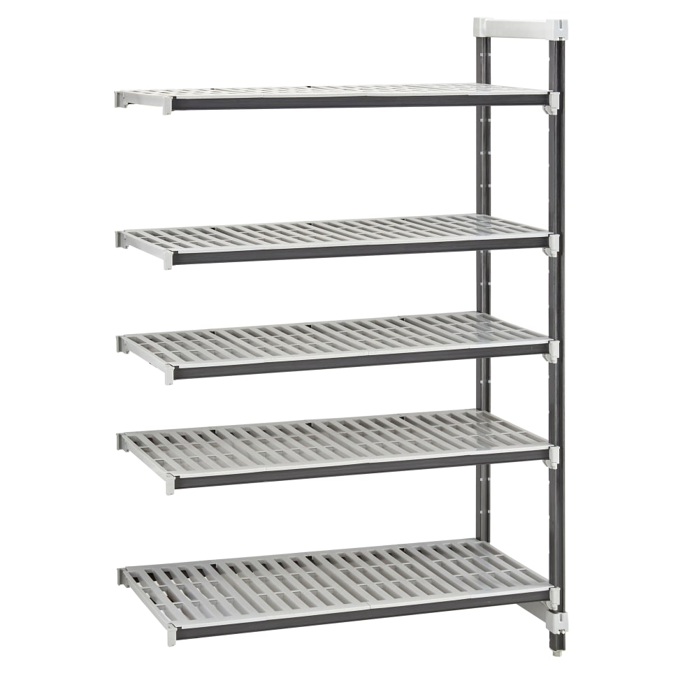 144-EXA186064V5480 60" NSF 5-Tier Heavy-Duty Plastic Shelving Unit - Camshelving® Elements X...