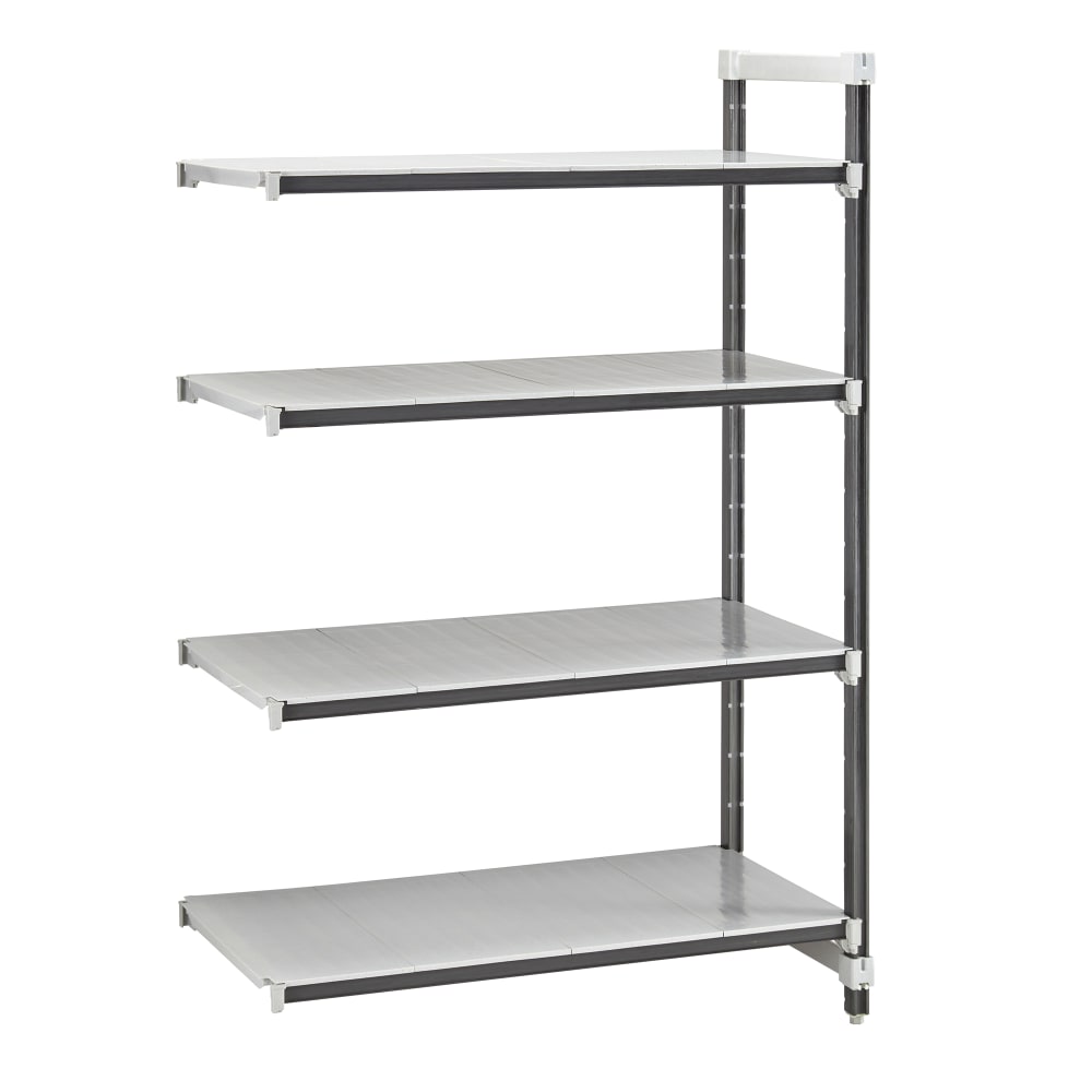 144-EXA186072S4480 60" NSF 4-Tier Heavy-Duty Plastic Shelving Unit - Camshelving® Elements X...
