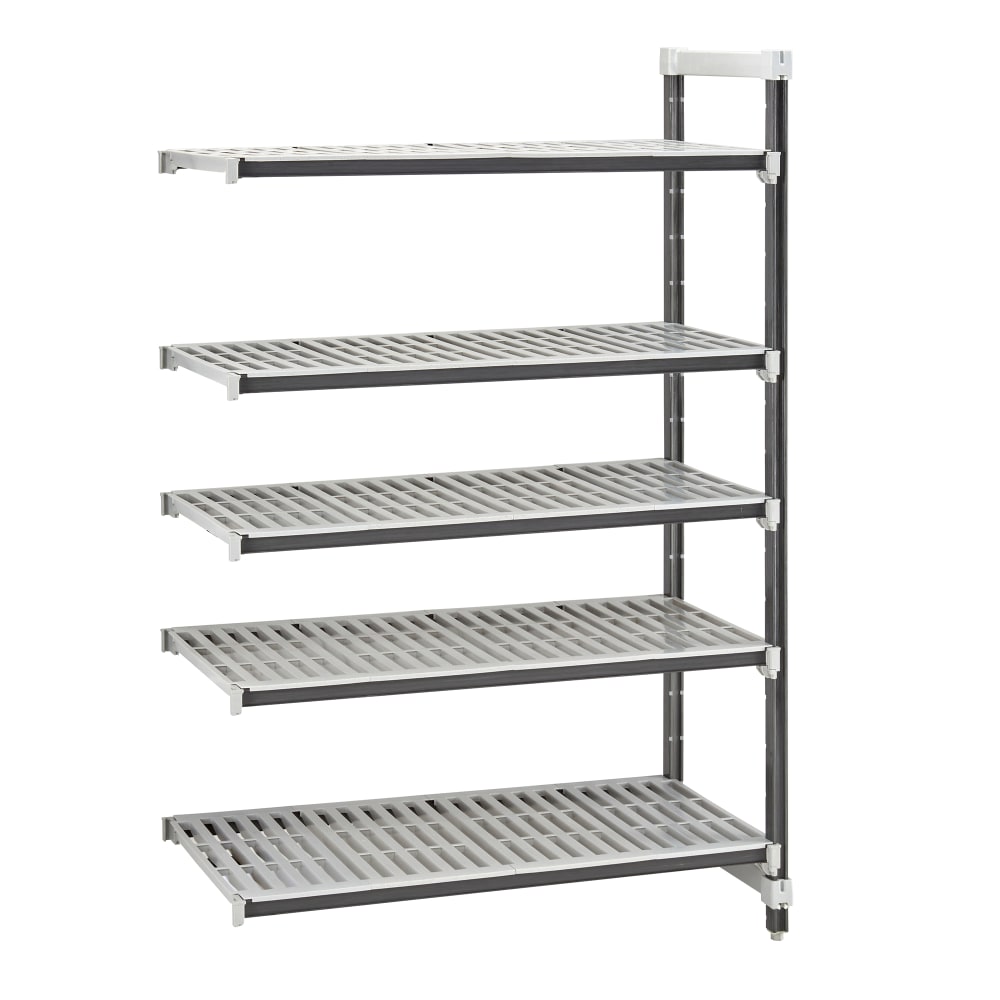 144-EXA212484V5480 Camshelving Elements XTRA Add-On Vented Shelving Unit - 5 Shelves, 24"L x...