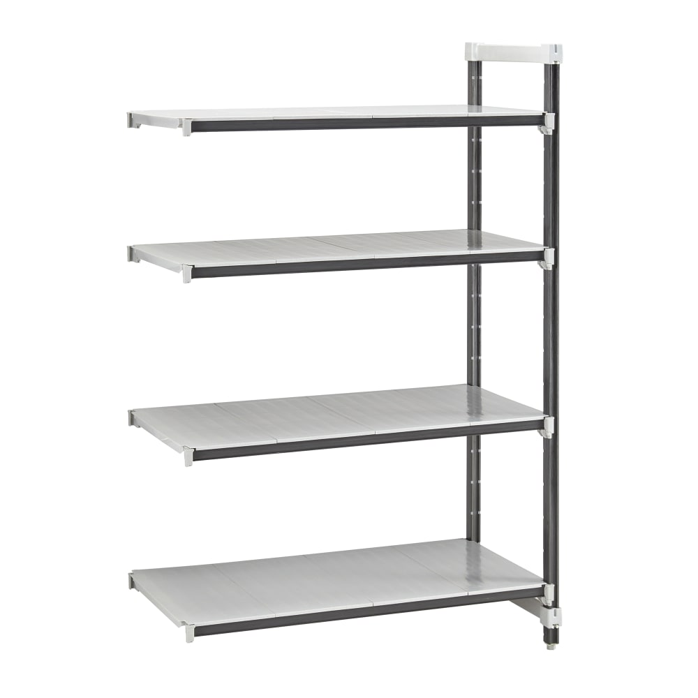 144-EXA213084S4480 30" NSF 4-Tier Heavy-Duty Plastic Shelving Unit - Camshelving® Elements X...