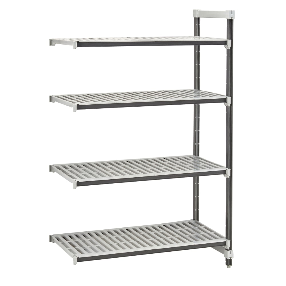 144-EXA213084V4480 30" NSF 4-Tier Heavy-Duty Plastic Shelving Unit - Camshelving® Elements X...