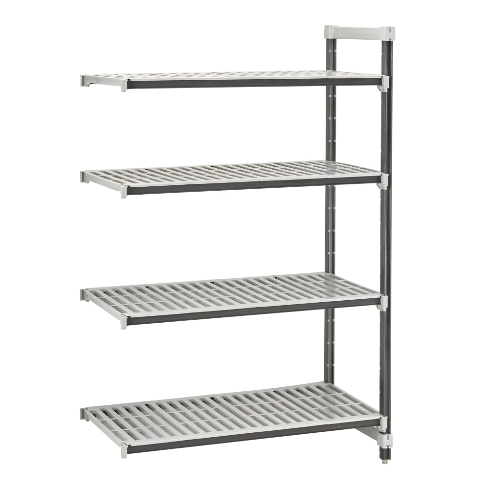 144-EXA214284V4480 42" NSF 4-Tier Heavy-Duty Plastic Shelving Unit - Camshelving® Elements X...