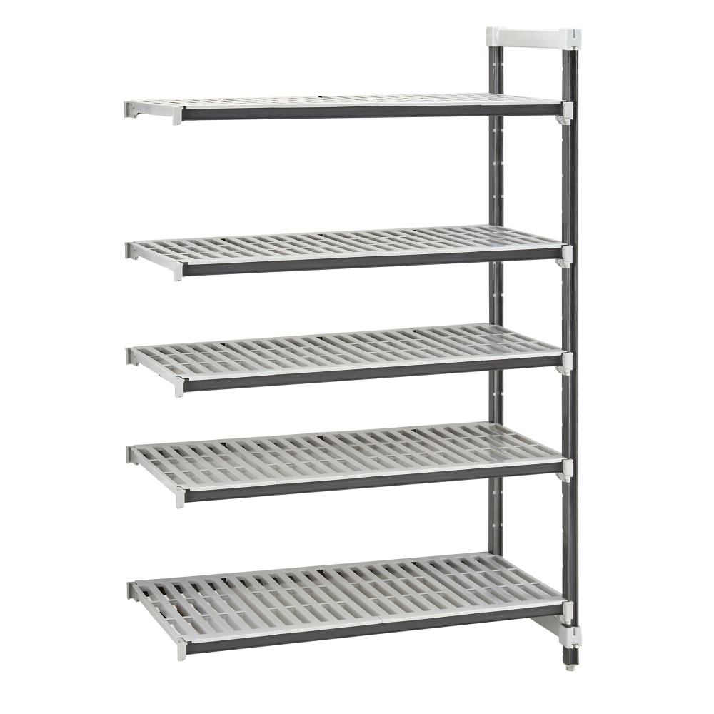 144-EXA214864V5480 48" NSF 5-Tier Heavy-Duty Plastic Shelving Unit - Camshelving® Elements X...