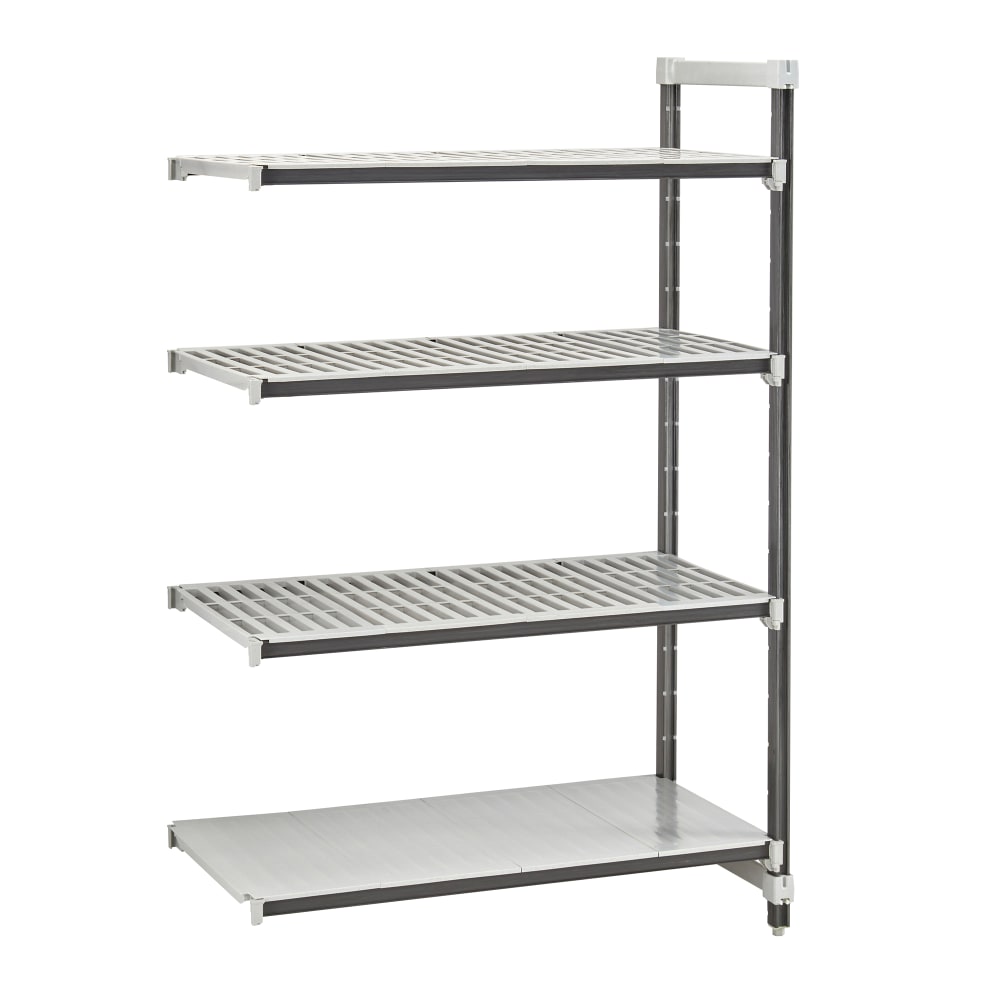 144-EXA214864VS4480 48" NSF 4-Tier Heavy-Duty Plastic Shelving Unit - Camshelving® Elements...