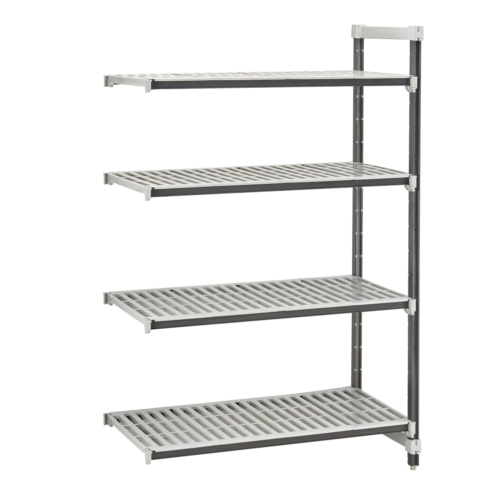 144-EXA215464V4480 54" NSF 4-Tier Heavy-Duty Plastic Shelving Unit - Camshelving® Elements X...
