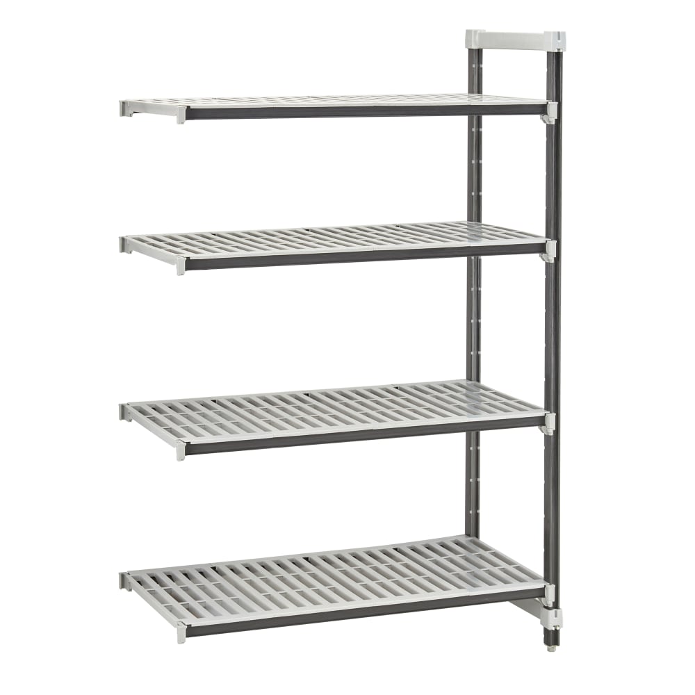 144-EXA216064V4480 60" NSF 4-Tier Heavy-Duty Plastic Shelving Unit - Camshelving® Elements X...