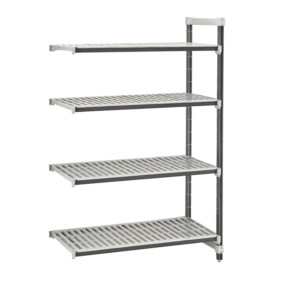 144-EXA184284V4480 42" NSF 4-Tier Heavy-Duty Plastic Shelving Unit - Camshelving® Elements X...