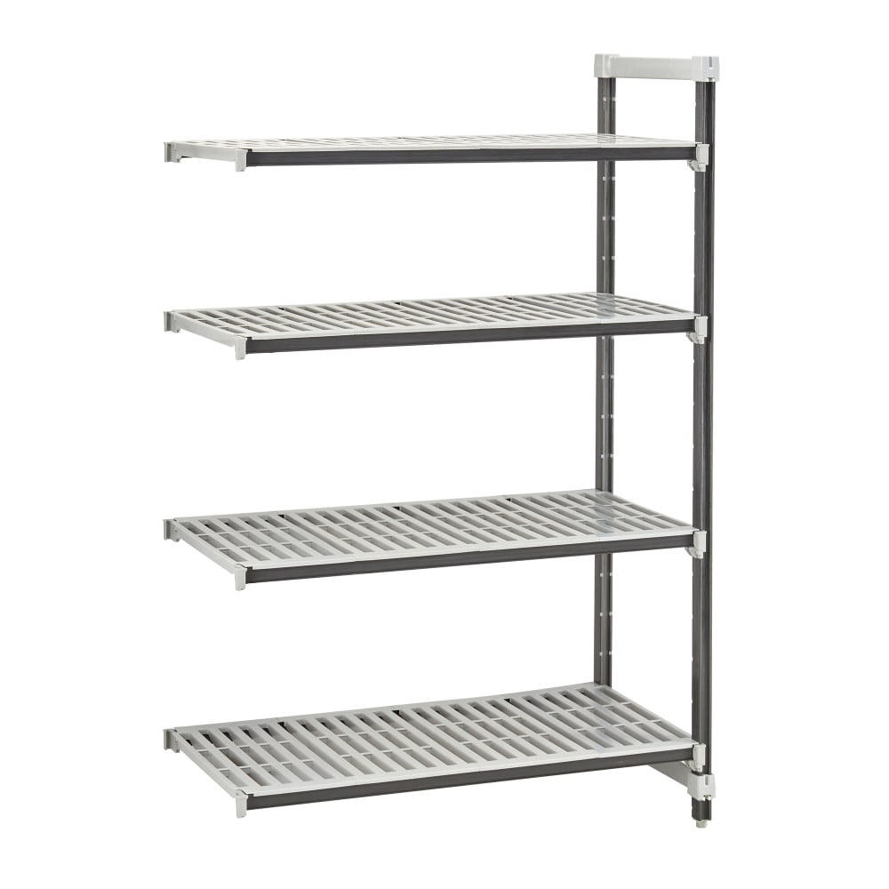 144-EXA184872V4480 48" NSF 4-Tier Heavy-Duty Plastic Shelving Unit - Camshelving® Elements X...