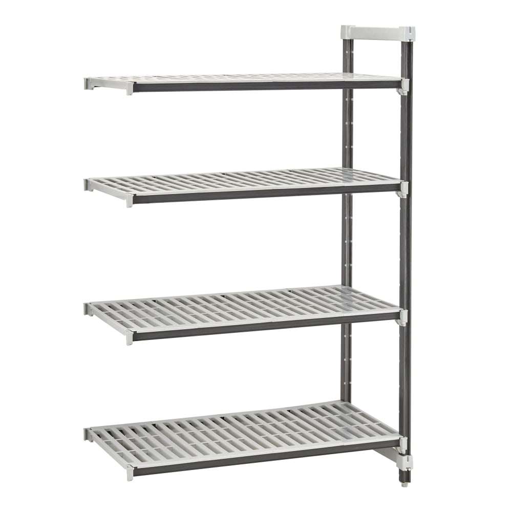 144-EXA185464V4480 54" NSF 4-Tier Heavy-Duty Plastic Shelving Unit - Camshelving® Elements X...