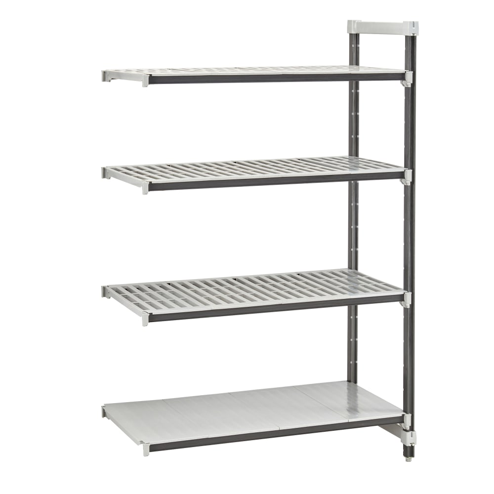144-EXA185464VS4480 54" NSF 4-Tier Heavy-Duty Plastic Shelving Unit - Camshelving® Elements...