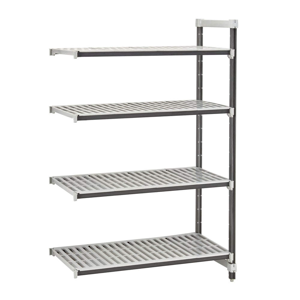 144-EXA185484V4480 54" NSF 4-Tier Heavy-Duty Plastic Shelving Unit - Camshelving® Elements X...