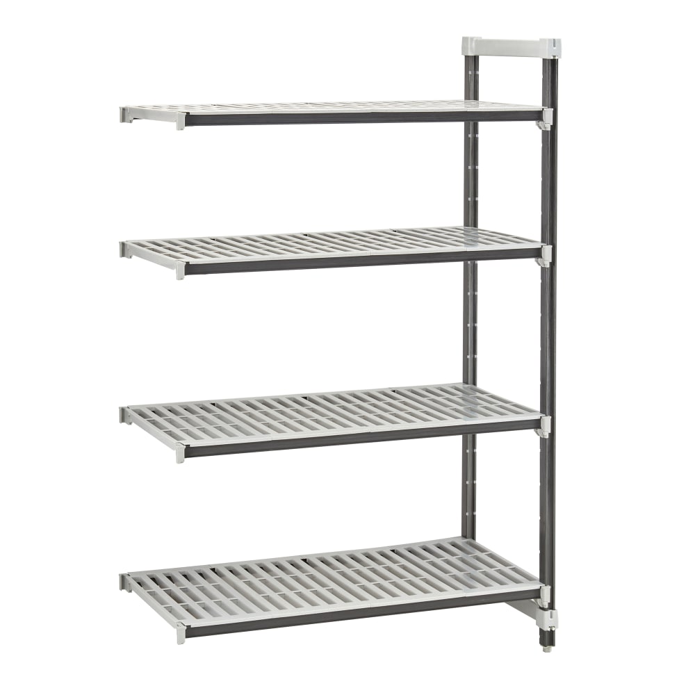 144-EXA186072V4480 60" NSF 4-Tier Heavy-Duty Plastic Shelving Unit - Camshelving® Elements X...