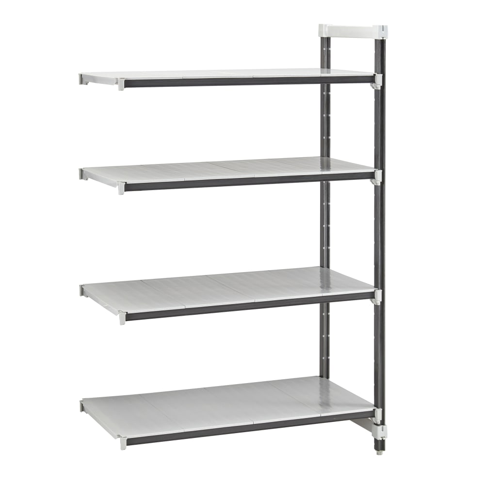 144-EXA186084S4480 60" NSF 4-Tier Heavy-Duty Plastic Shelving Unit - Camshelving® Elements X...