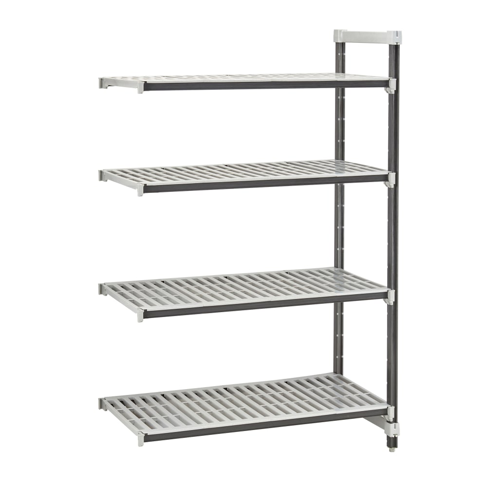 144-EXA213664V4480 36" NSF 4-Tier Heavy-Duty Plastic Shelving Unit - Camshelving® Elements X...