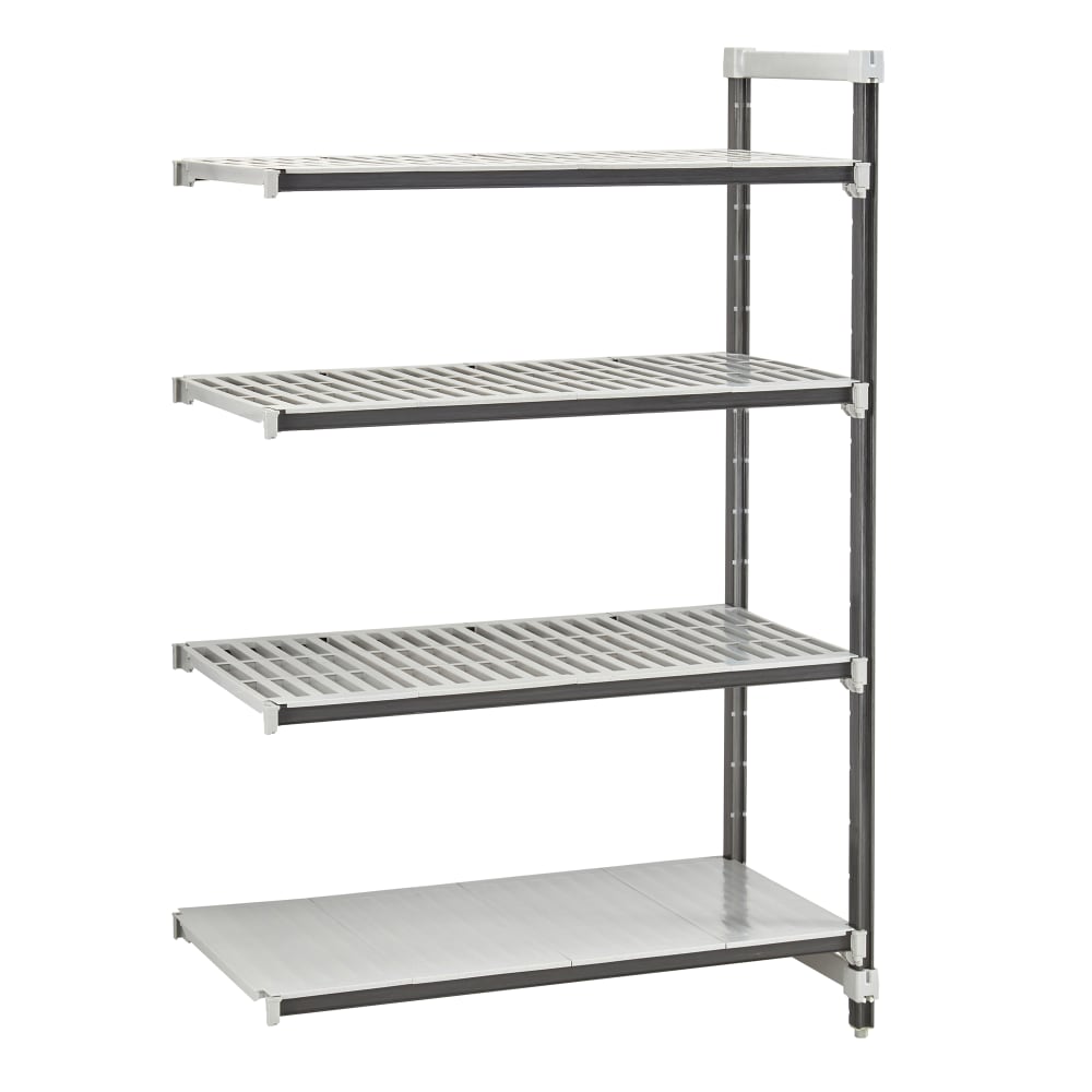 144-EXA214264VS4480 42" NSF 4-Tier Heavy-Duty Plastic Shelving Unit - Camshelving® Elements...