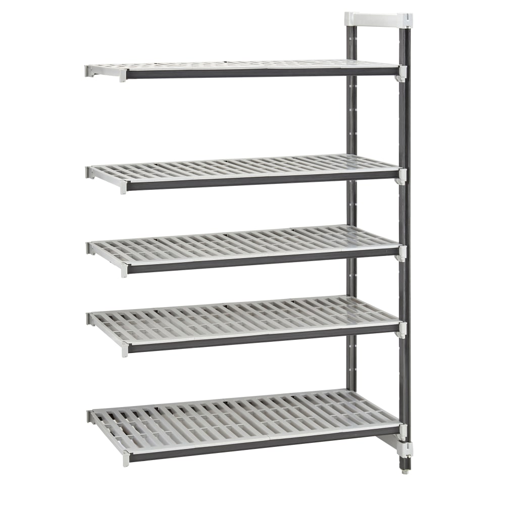 144-EXA215484V5480 54" NSF 5-Tier Heavy-Duty Plastic Shelving Unit - Camshelving® Elements X...