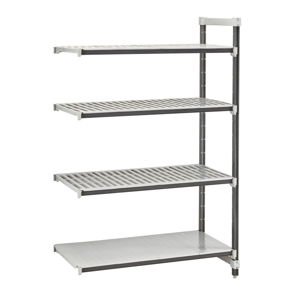 144-EXA217264VS4480 72" NSF 4-Tier Heavy-Duty Plastic Shelving Unit - Camshelving® Elements...