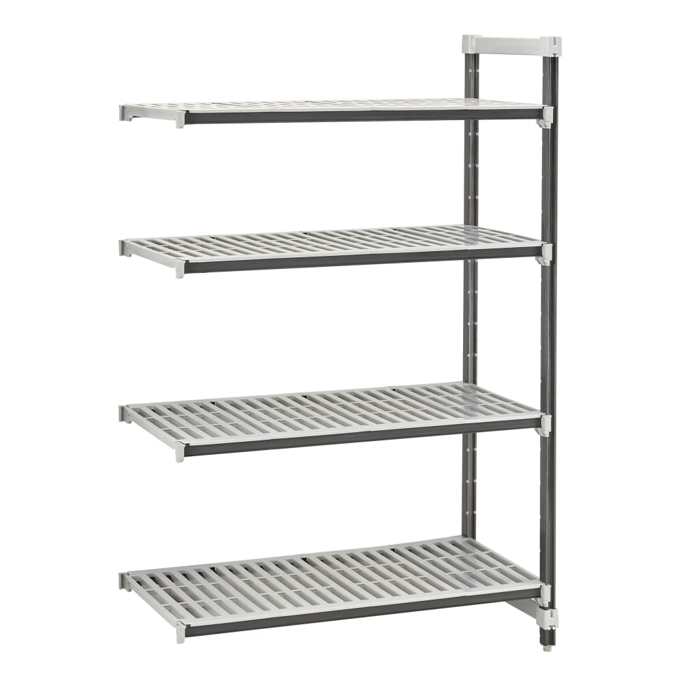 144-EXA217272V4480 Camshelving Elements XTRA Add-On Vented Shelving Unit - 4 Shelves, 72"L x...