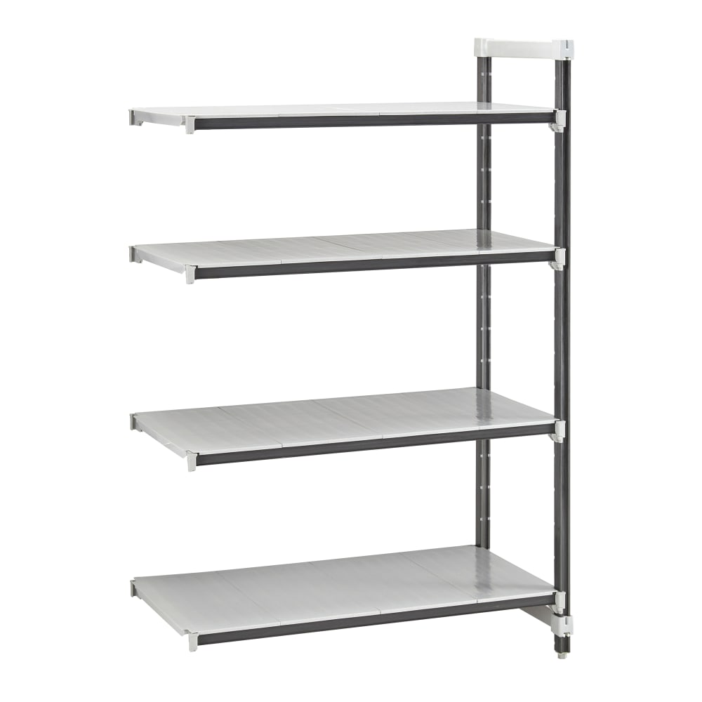 144-EXA217284S4480 72" NSF 4-Tier Heavy-Duty Plastic Shelving Unit - Camshelving® Elements X...