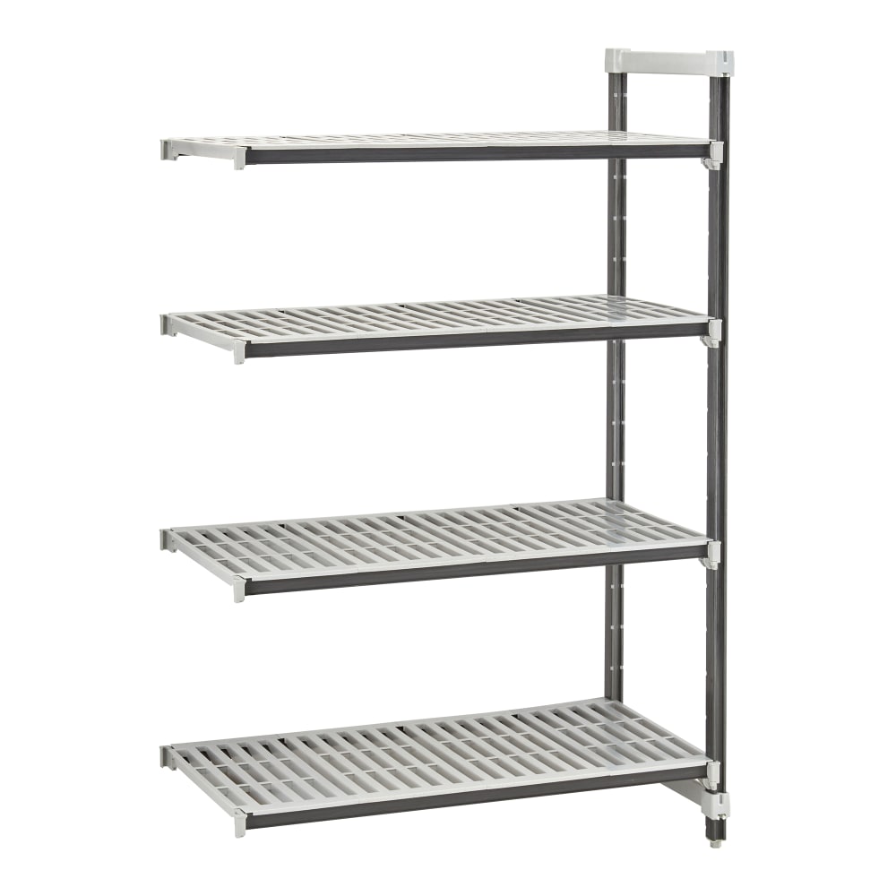 144-EXA217284V4480 72" NSF 4-Tier Heavy-Duty Plastic Shelving Unit - Camshelving® Elements X...