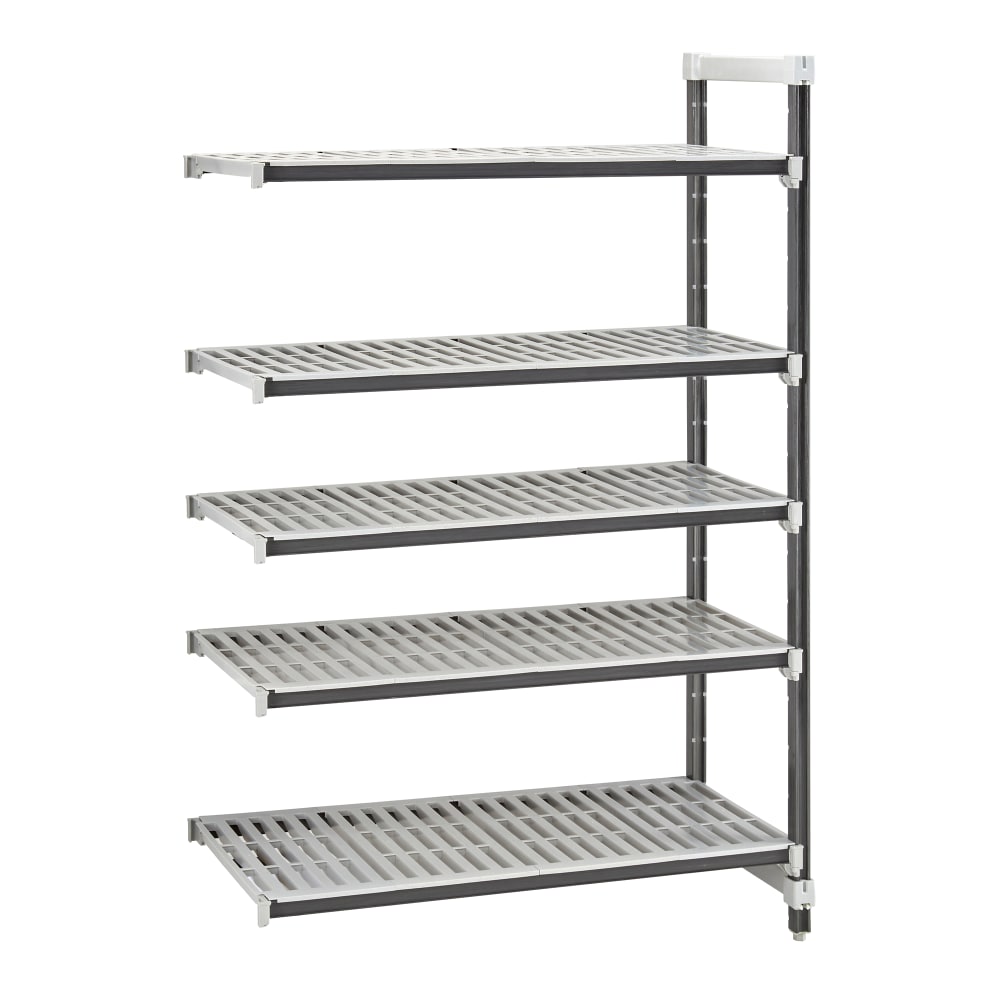 144-EXA242464V5480 24" NSF 5-Tier Heavy-Duty Plastic Shelving Unit - Camshelving® Elements X...