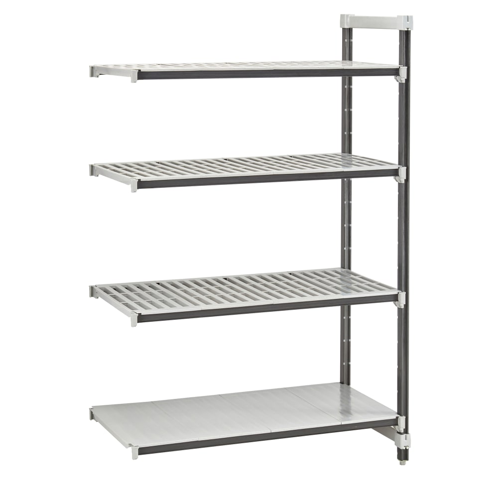 144-EXA242464VS4480 24" NSF 4-Tier Heavy-Duty Plastic Shelving Unit - Camshelving® Elements...