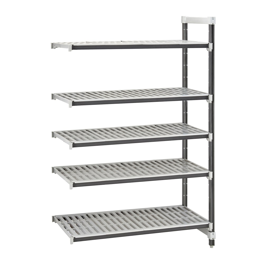 144-EXA243064V5480 30" NSF 5-Tier Heavy-Duty Plastic Shelving Unit - Camshelving® Elements X...