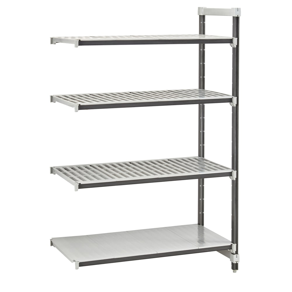 144-EXA243064VS4480 30" NSF 4-Tier Heavy-Duty Plastic Shelving Unit - Camshelving® Elements...