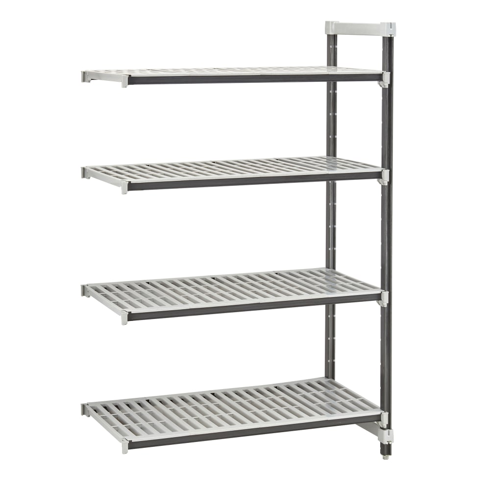 144-EXA243072V4480 30" NSF 4-Tier Heavy-Duty Plastic Shelving Unit - Camshelving® Elements X...