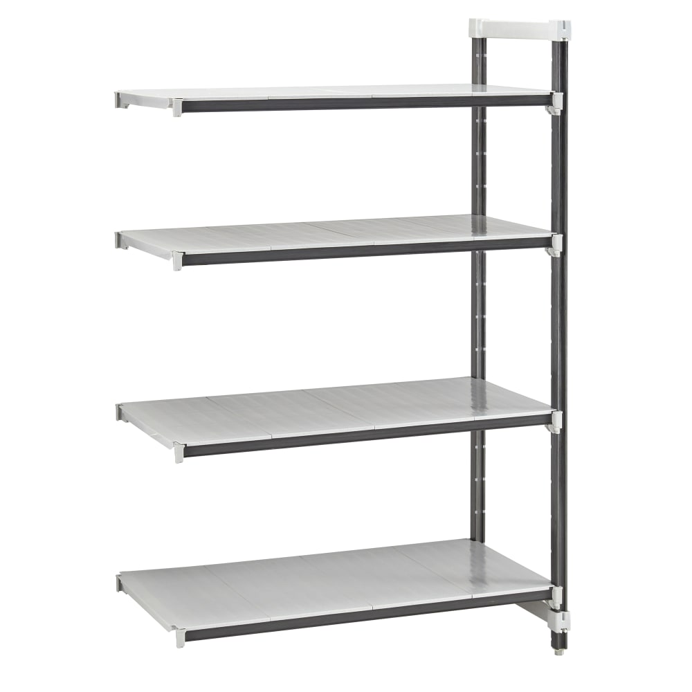 144-EXA243084S4480 30" NSF 4-Tier Heavy-Duty Plastic Shelving Unit - Camshelving® Elements X...