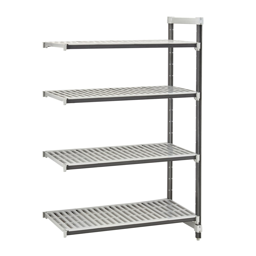 144-EXA184864V4480 48" NSF 4-Tier Heavy-Duty Plastic Shelving Unit - Camshelving® Elements X...