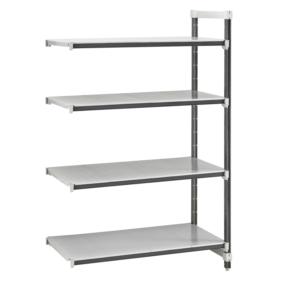 144-EXA185484S4480 54" NSF 4-Tier Heavy-Duty Plastic Shelving Unit - Camshelving® Elements X...