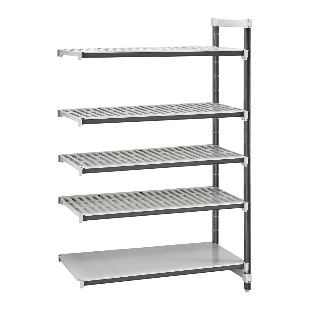 144-EXA187284VS5480 Camshelving Elements XTRA Add-On Vented/Solid Shelving Unit - 5 Shelves, 72&q...