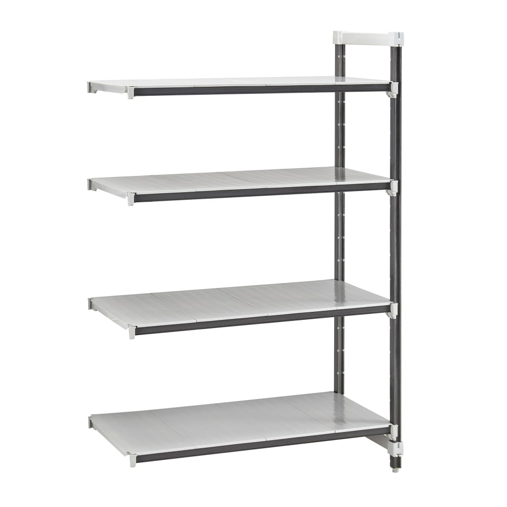 144-EXA214872S4480 48" NSF 4-Tier Heavy-Duty Plastic Shelving Unit - Camshelving® Elements X...
