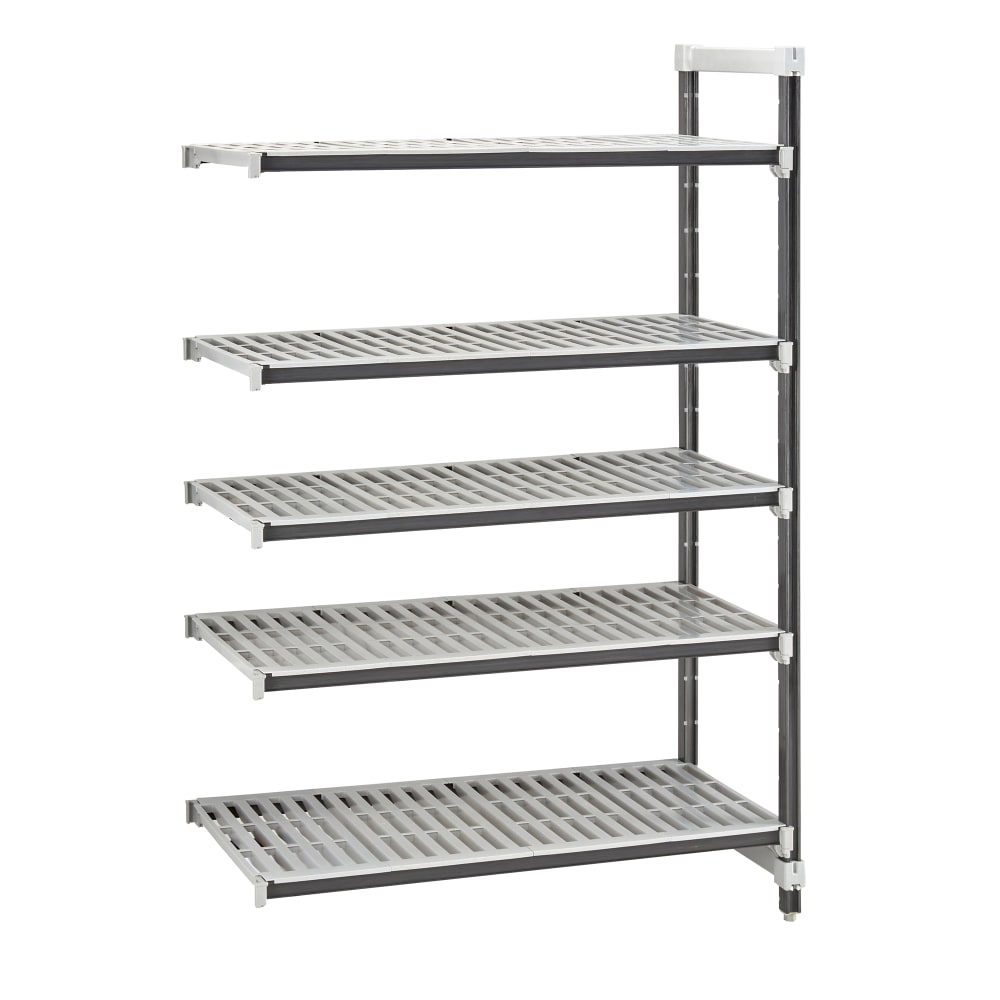 144-EXA243084V5480 30" NSF 5-Tier Heavy-Duty Plastic Shelving Unit - Camshelving® Elements X...