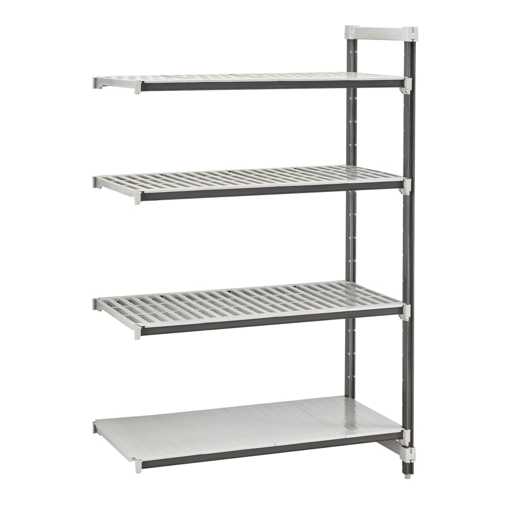 144-EXA243664VS4480 36" NSF 4-Tier Heavy-Duty Plastic Shelving Unit - Camshelving® Elements...