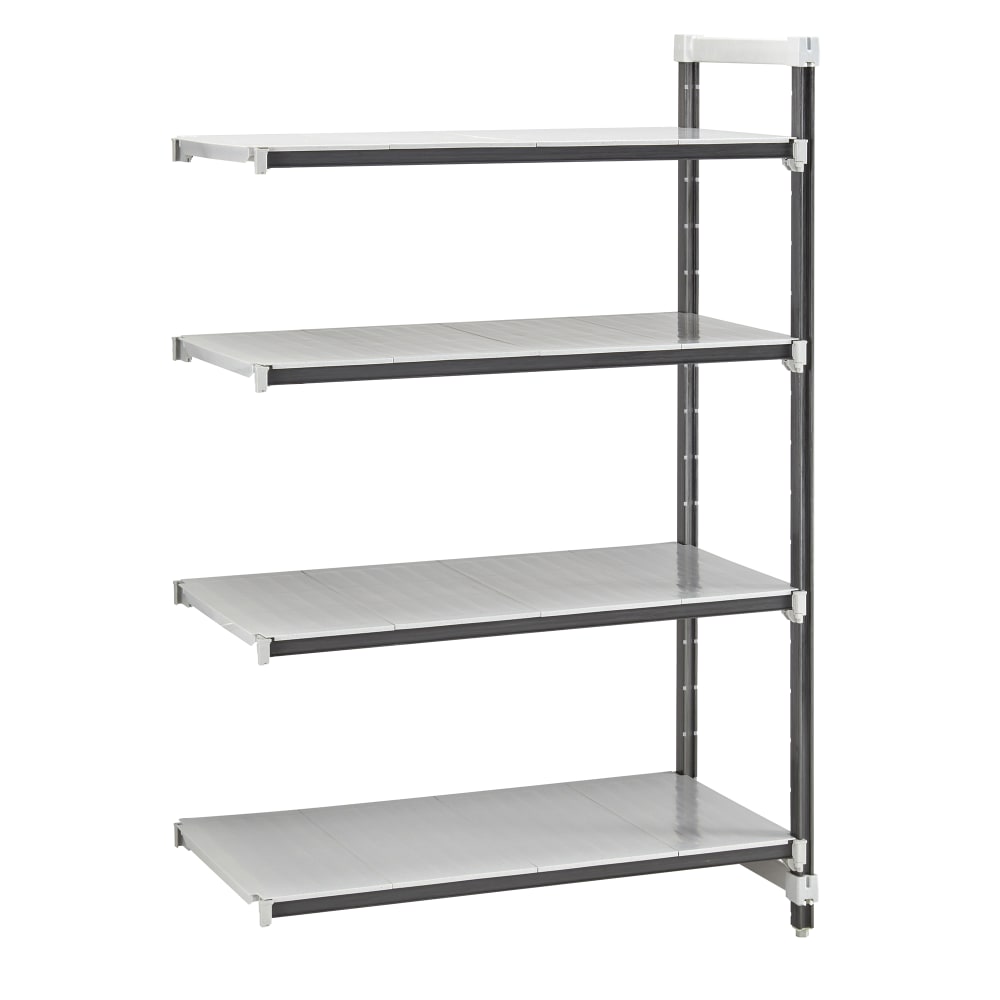 144-EXA214884S4480 48" NSF 4-Tier Heavy-Duty Plastic Shelving Unit - Camshelving® Elements X...